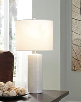 Bay Furniture Gallery - Ashley Furniture - Steuben Lighting - Ceramic Table Lamp (Set of 2) / White - L177904